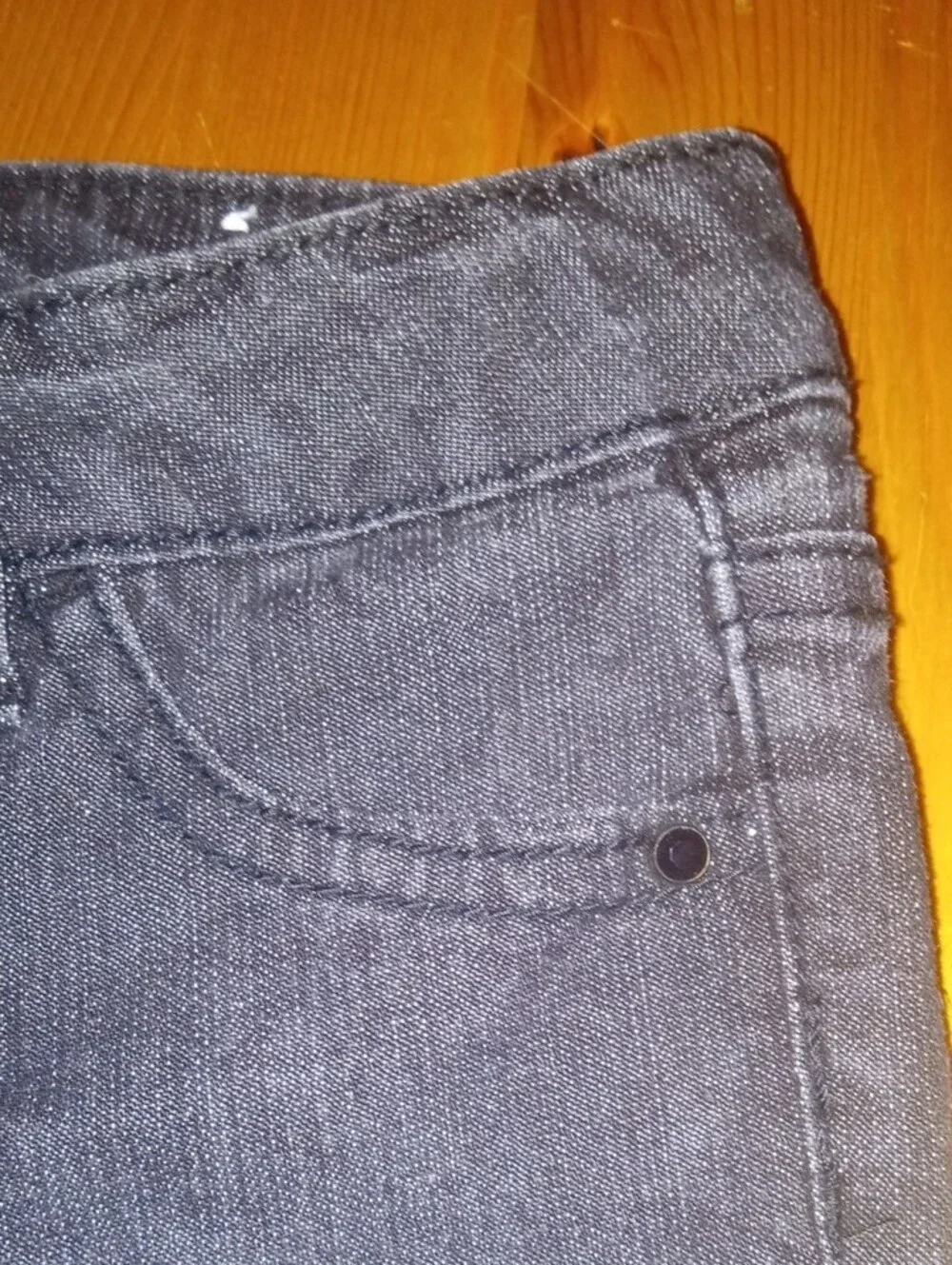 2 Girls Dark Blue Jeans with Sequin Side Trim